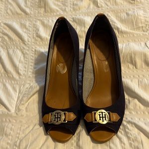 Cute Tommy Hilfiger peep toe wedge